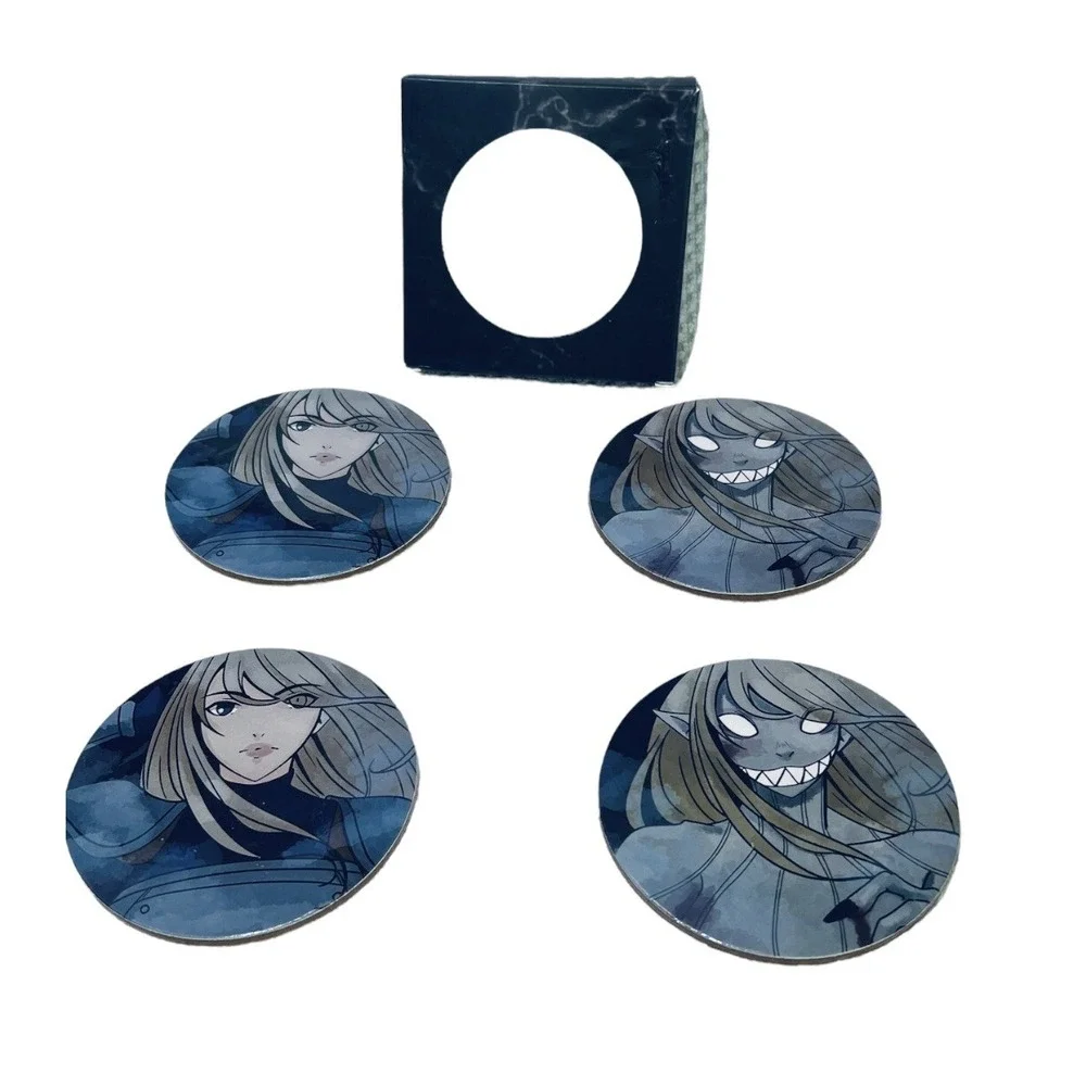 Akibento coasters Cork board Back-Bundle‎ Of 2 Box Sets (4 Coasters/Box) NEW
